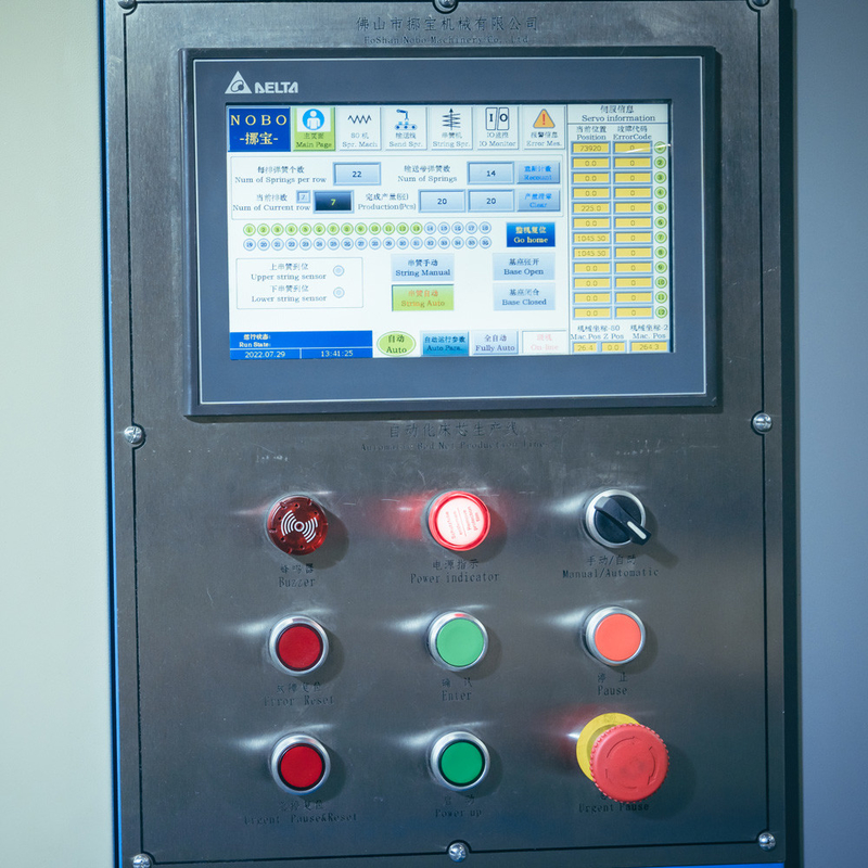 Automatische Frühlings-Bett-Nettoproduktions-Maschinerie-Leistungsfähigkeit 60-90 Blätter/8 Stunden
